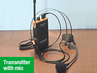 Transmitter with mic